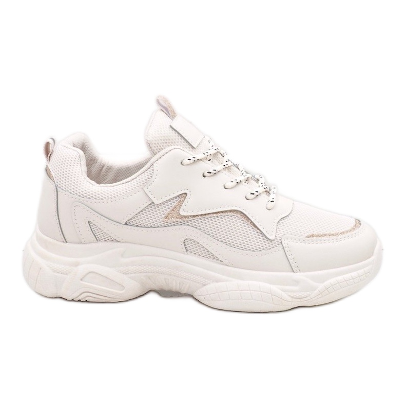 Béžová módní dámská sportovní obuv 7939-SP béžový