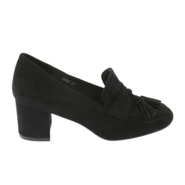 Boty na sloupku Sergio Leone PB147 černé černý