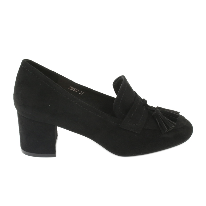 Boty na sloupku Sergio Leone PB147 černé černá