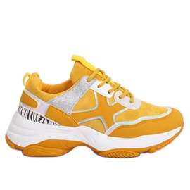 Žlutá sportovní obuv pro ženy C-3127 Yellow žluť