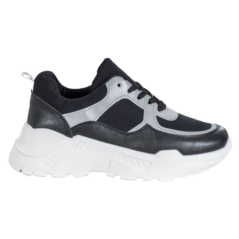 SHELOVET Klasické černé tenisky černá