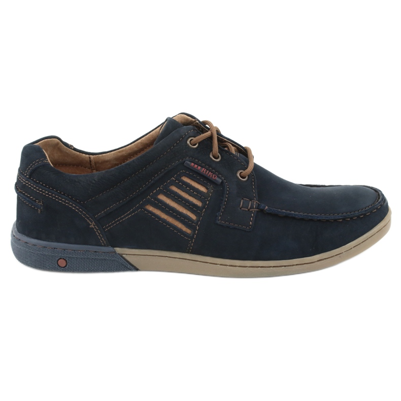 RIKO 908 Men's Navy Blue Men's Shoes modrý