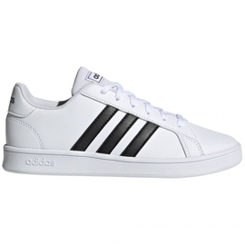 Boty adidas Grand Court K Jr EF0103 bílý