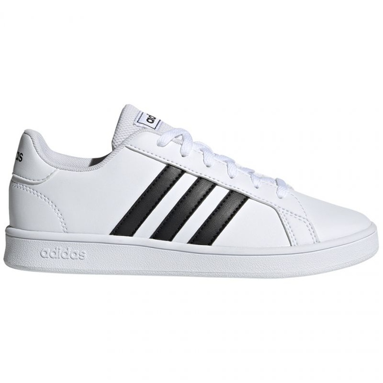 Boty adidas Grand Court K Jr EF0103 bílý