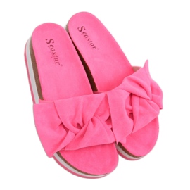 Dámské růžové pantofle SS116P Fushia růžový Dámské růžové pantofle SS116P Fushia růžový