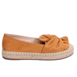 Velbloudí dámské espadrilky LL-219P Camel hnědý vícebarevný