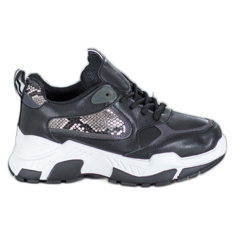 Bella Paris Eko kožené tenisky černá vícebarevný