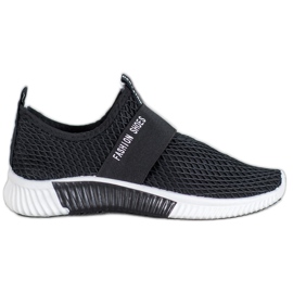 SHELOVET Nazouvací módní obuv černý