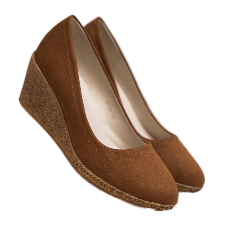 Goodin Klasická klínová baletka hnědý