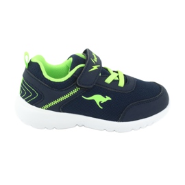 KangaRoos Dětská sportovní bota 02050 Navy Blue/Green modrý