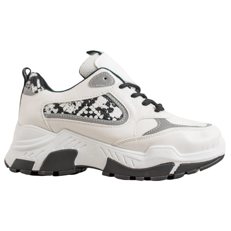 Bella Paris Eko kožené tenisky bílý vícebarevný