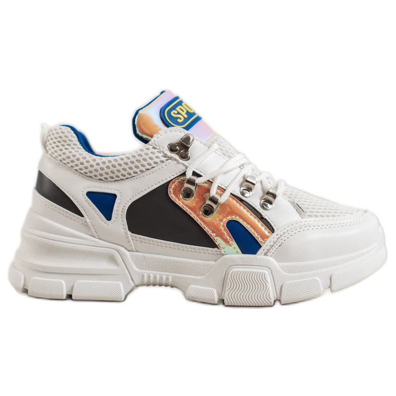 Bella Paris Módní tenisky se síťovinou bílý vícebarevný