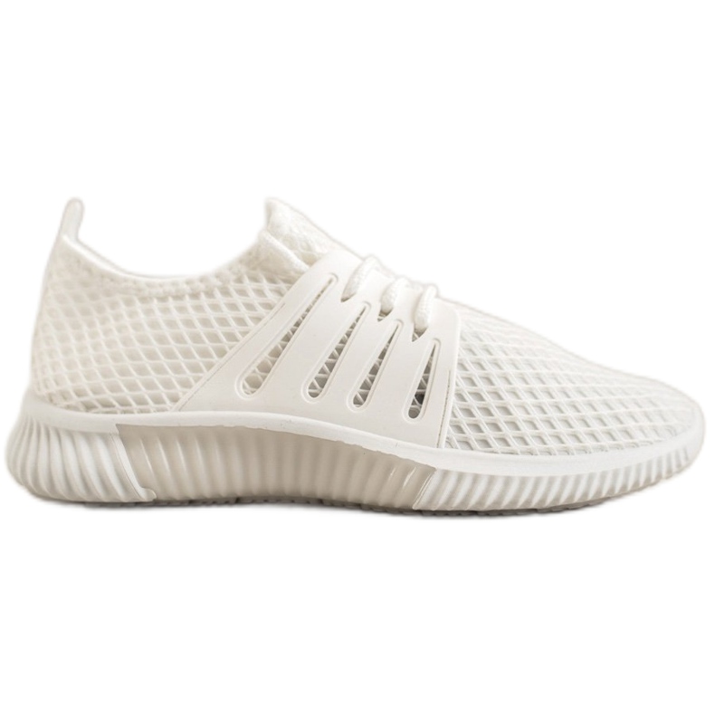 SHELOVET Stylové boty se síťovinou bílý SHELOVET Stylové boty se síťovinou bílý