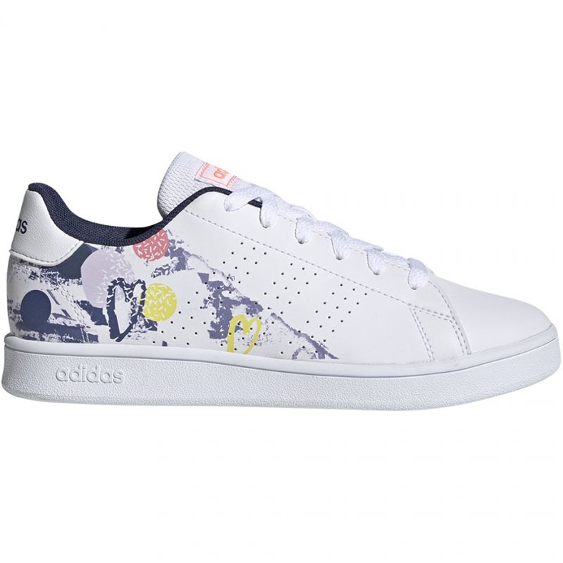 Boty Adidas Advantage K Jr EG2000 bílý
