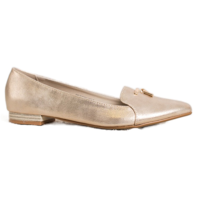 Goodin Lesklé zlaté balerínky zlatý Goodin Lesklé zlaté balerínky zlatý