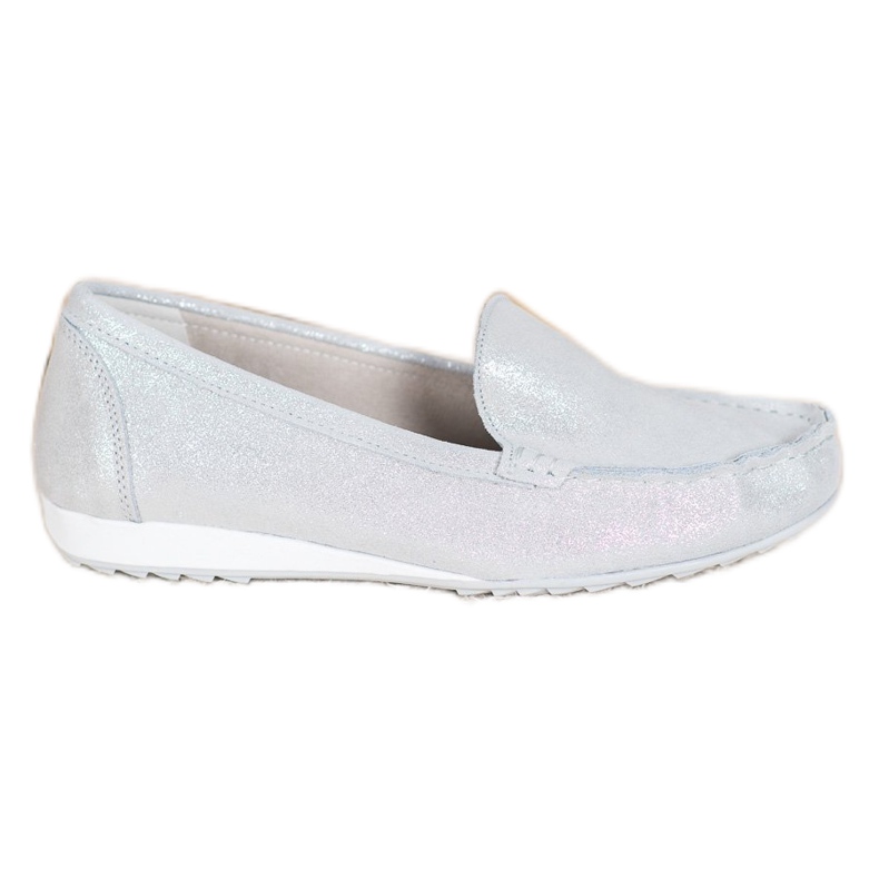 Goodin Stříbrné mokasíny se třpytkami šedá