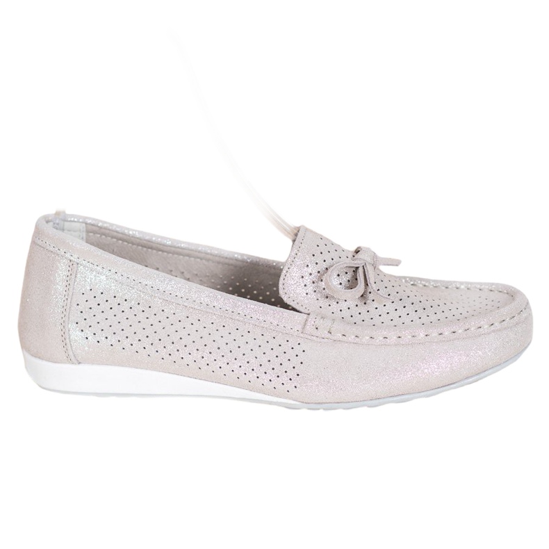 Goodin Kožené Boty S Mašlí hnědý