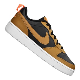 Boty Nike Court Borough Low 2 Jr BQ5448-004 černý žluť