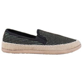 SHELOVET Módní espadrilky černá
