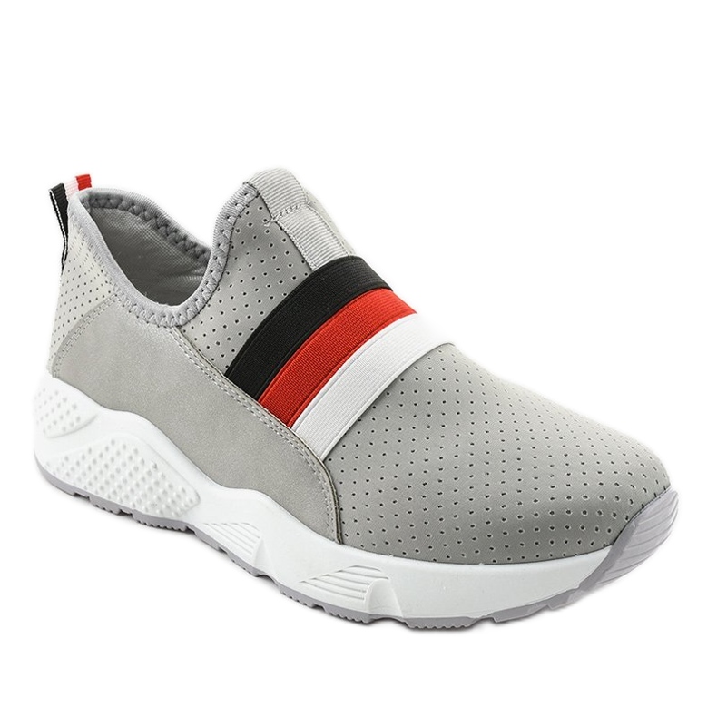 Šedé sportovní nazouvací boty NB256P-1 šedá