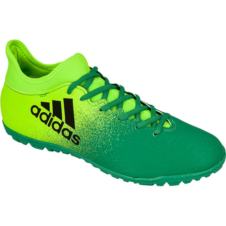 Kopačky Adidas X 16.3 Tf M BB5875 zelená zelená Kopačky Adidas X 16.3 Tf M BB5875 zelená zelená