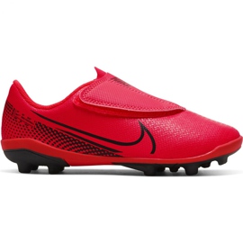 Kopačky Nike Mercurial Vapor 13 Club Mg PS (V) Jr AT8162-606 vícebarevný červený