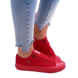 Červené dámské tenisky Big Star AA274007 červený