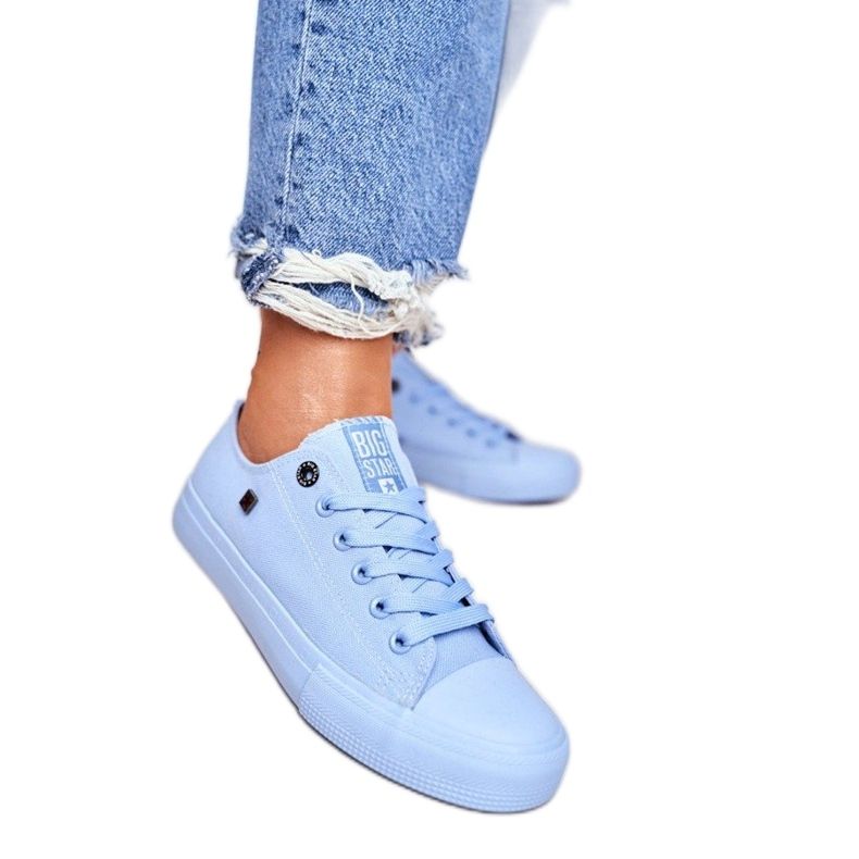 Modré dámské tenisky Big Star AA274029 modrý