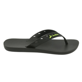 Black and Green Men's Flip-Flops Rider 11573 černý
