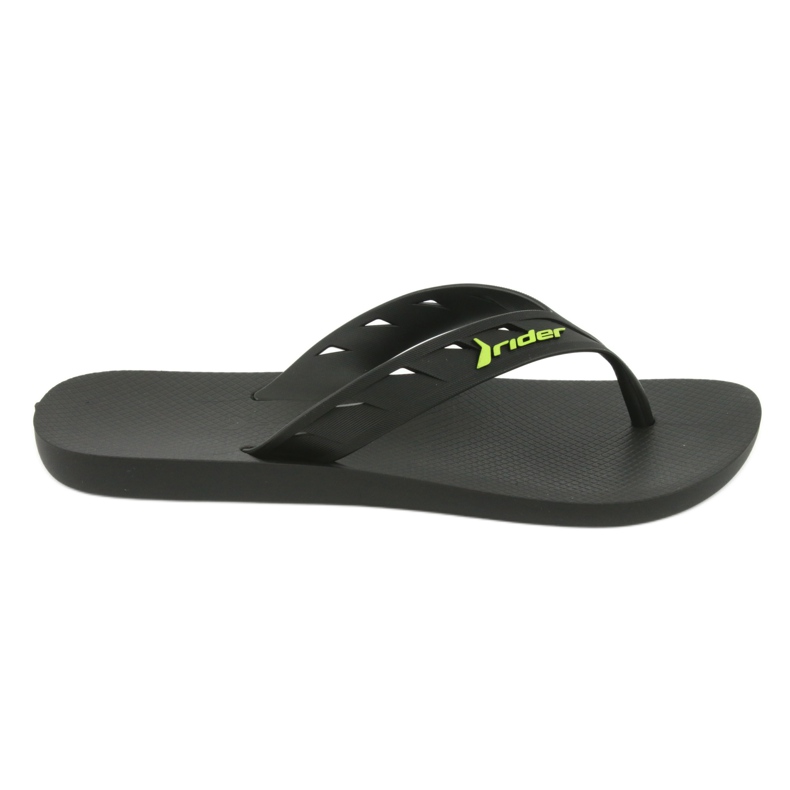 Black and Green Men's Flip-Flops Rider 11573 černá