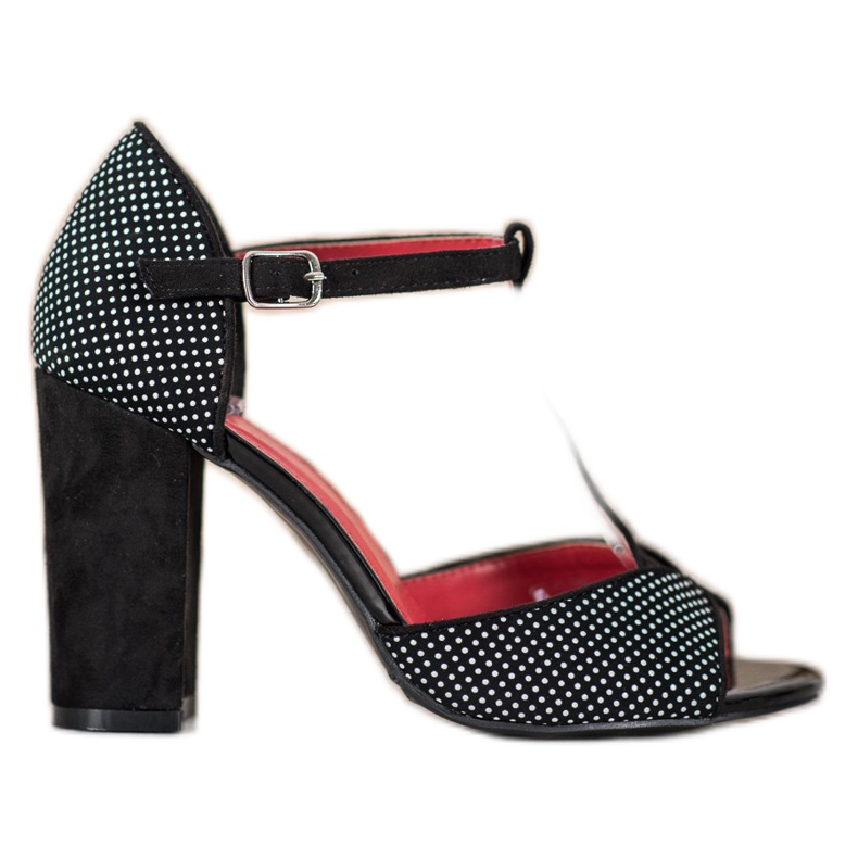 Goodin Semišové sandály s leopardím potiskem hnědý černá