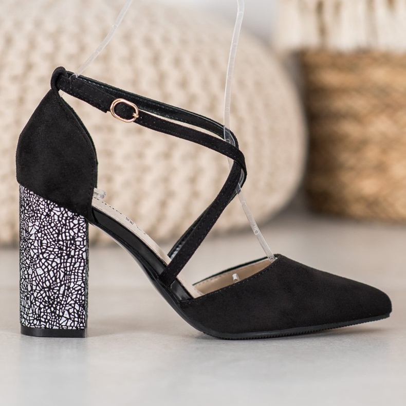 Goodin Módní čerpadla na pilíři bílý černá