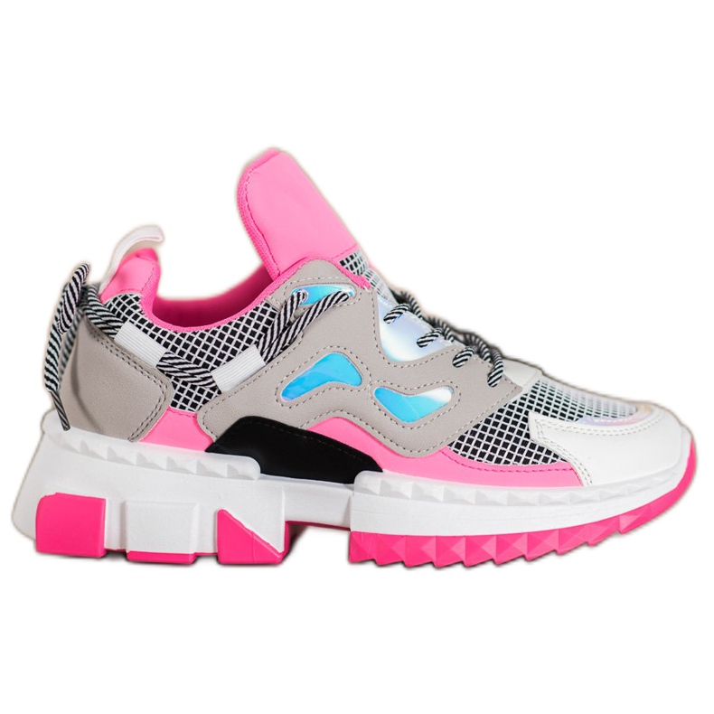 Seastar Stylové tenisky s efektem Holo růžový vícebarevný