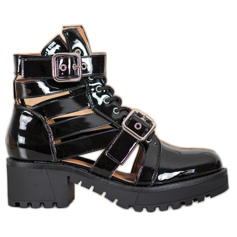 Seastar Lakované módní boty černá