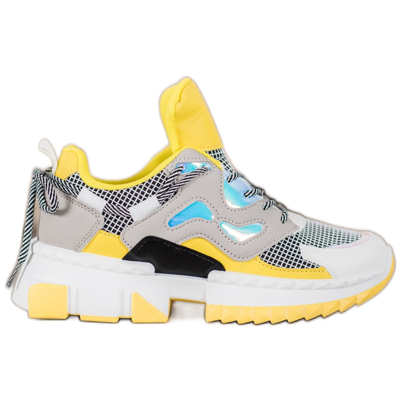 Seastar Stylové tenisky s efektem Holo vícebarevný žlutá