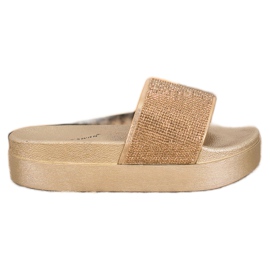 SHELOVET Pantofle Na Platformě žluť