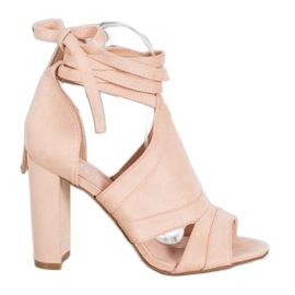 Seastar Svázané sandály na sloupku béžový