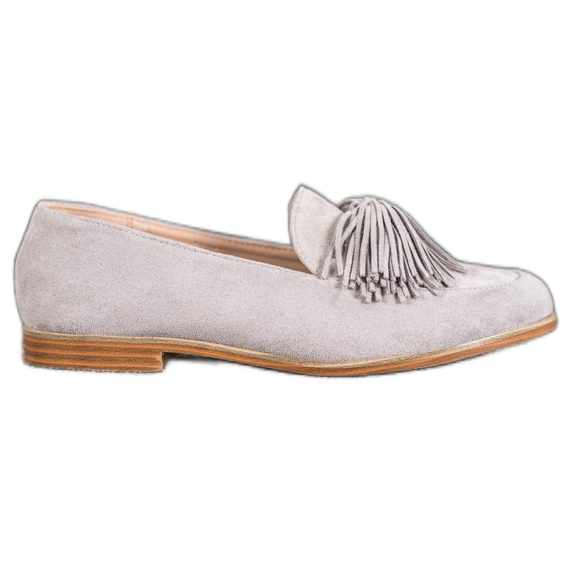 Seastar Semišová obuv s třásněmi šedá