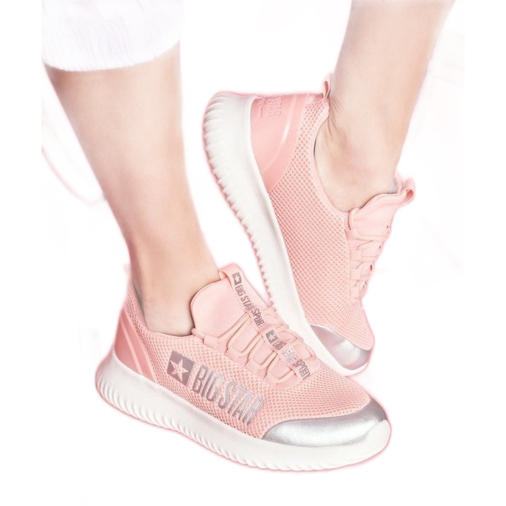 Růžová dámská sportovní obuv Big Star FF274A413 růžový Růžová dámská sportovní obuv Big Star FF274A413 růžový