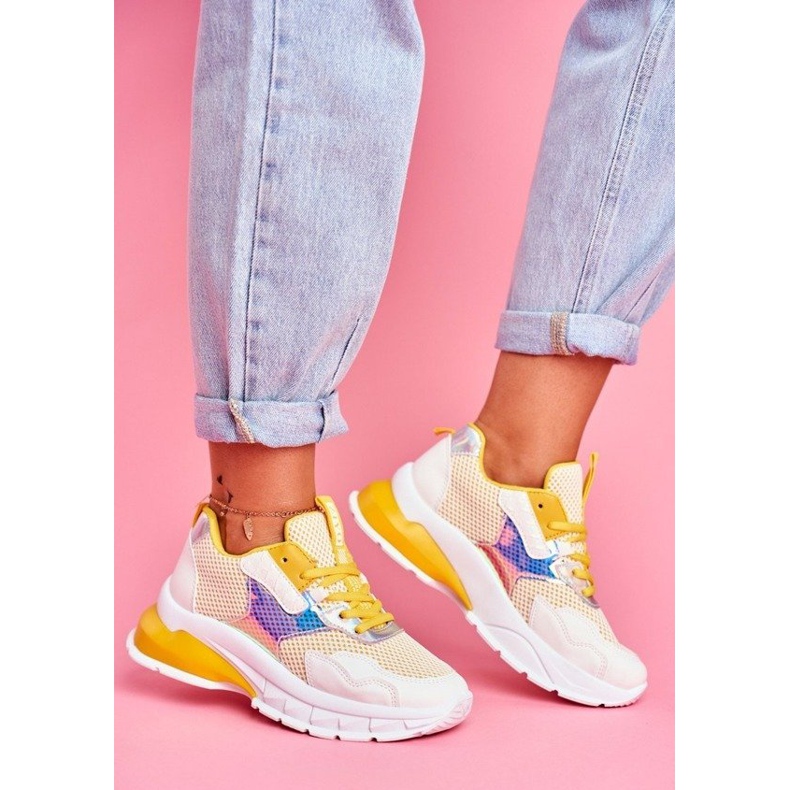 SEA Žluté sportovní boty LA82 vícebarevný žlutá