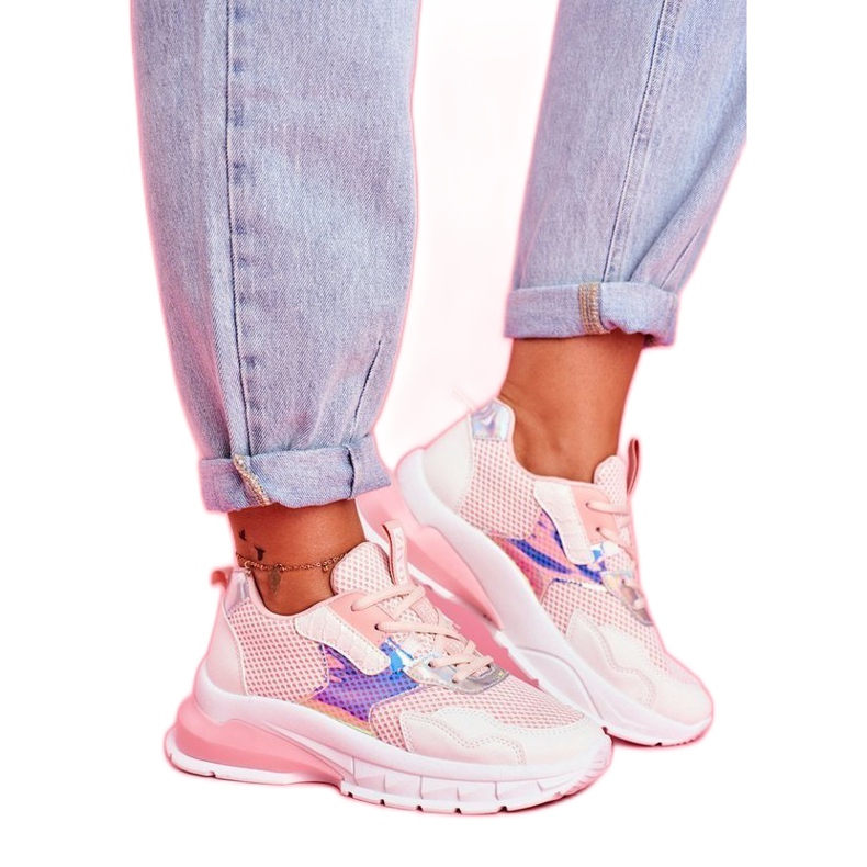 SEA Růžová sportovní obuv LA82 růžový vícebarevný