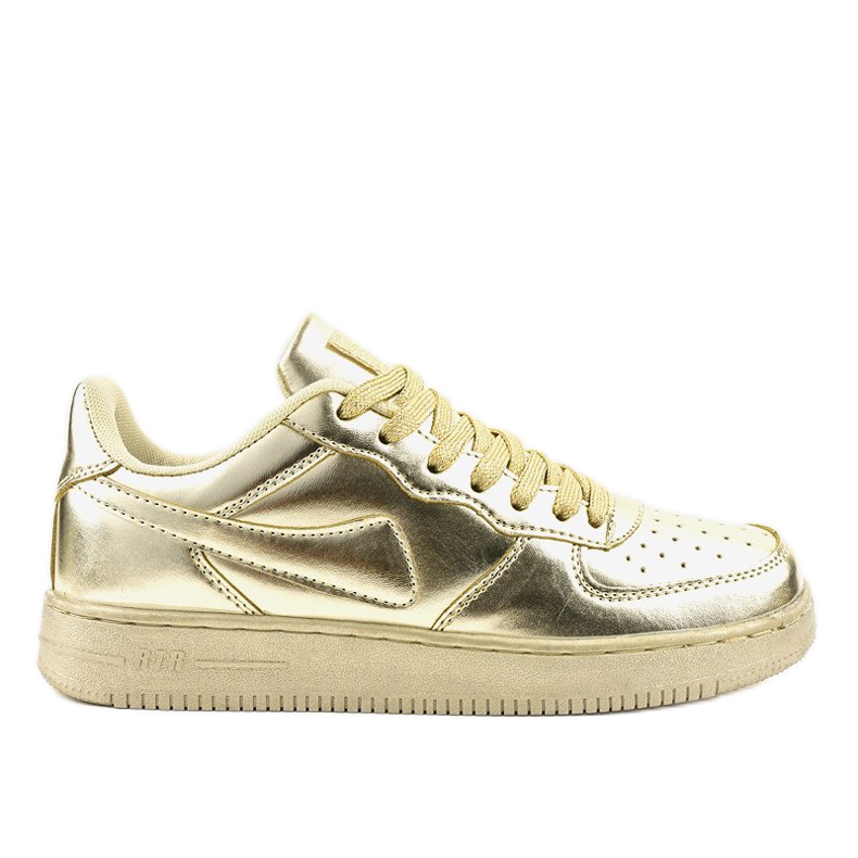 Zlaté lesklé sportovní boty B731-37 zlatý