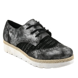 Černé klínové boty S17 černý