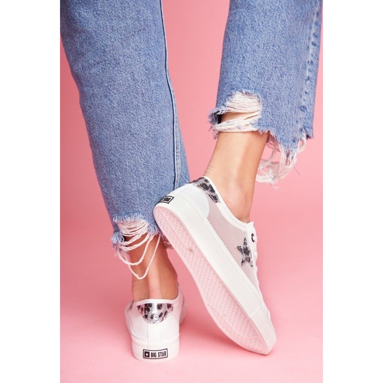 Bílé dámské tenisky Big Star FF274487 bílý