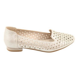 M.Daszyński Lords zlaté balerínky Daszyński SA151 hnědý šedá M.Daszyński Lords zlaté balerínky Daszyński SA151 hnědý šedá