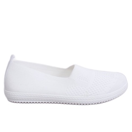 NB338P Bílé síťované tenisky bílý