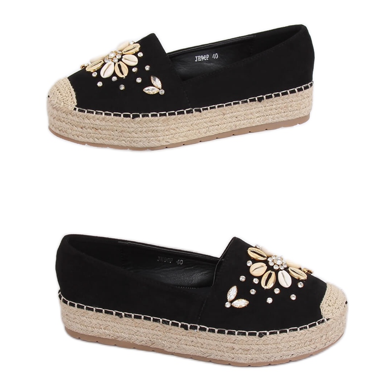 Černé dámské espadrilky JH96P Black černá