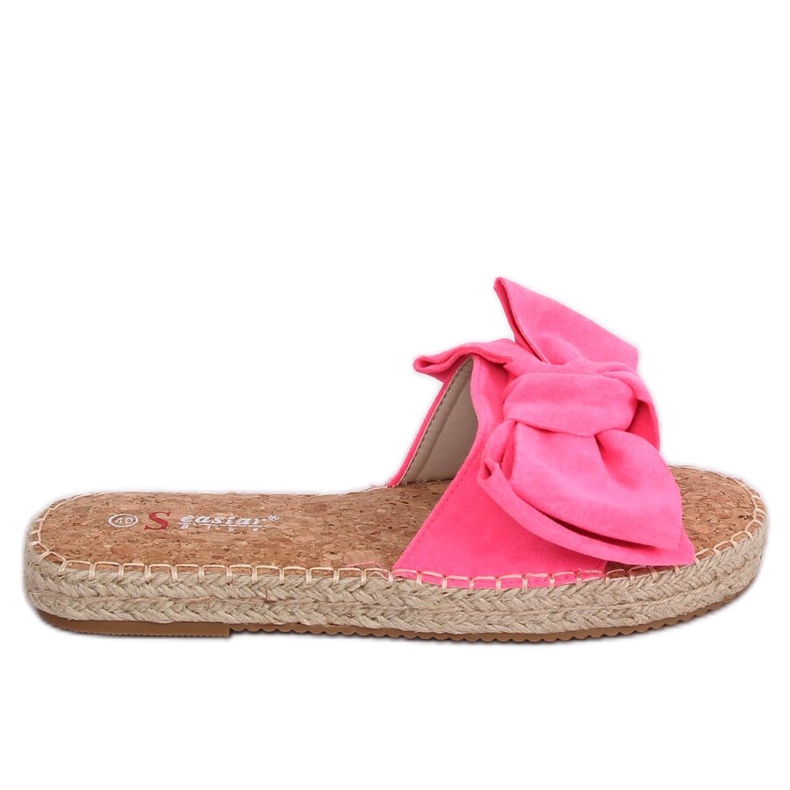 Růžové espadrilky žabky JH115P Flu Fushia růžový Růžové espadrilky žabky JH115P Flu Fushia růžový