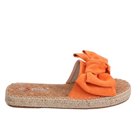 Oranžové pantofle espadrilky JH115P pomerančový
