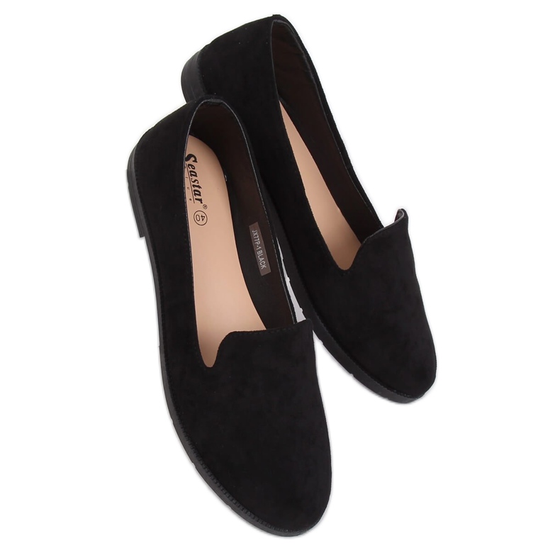 Černé dámské pány JX77P černé černá